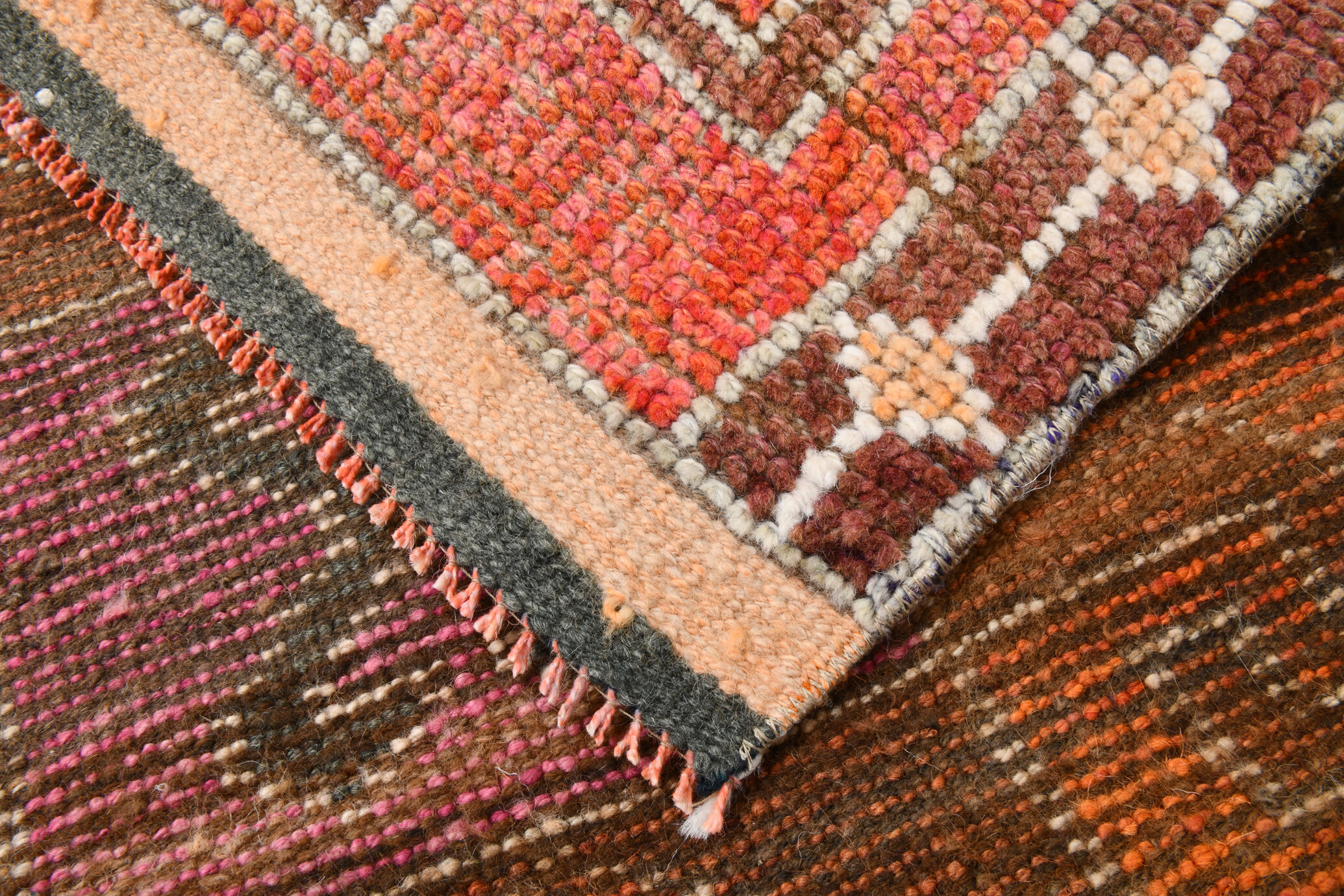 3x10 contemporary oushak runner rug, 86x302cm