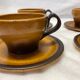 Set of 6 saint Amand sandstone cups