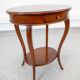 Late 20th Century Classical Style Round Side Table / Sewing Table