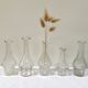 Set of 5 glass apothecary vials