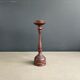 Carved wooden candlestick - 19.5cm
