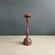 Carved wooden candlestick - 19.5cm
