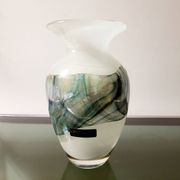 Vase en cristal Val Saint Lambert numéroté SK L 1992, Liège, années 1990