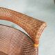 Lounge chair and footstool designed by Yuzuru Yamakawa rattan and bamboo