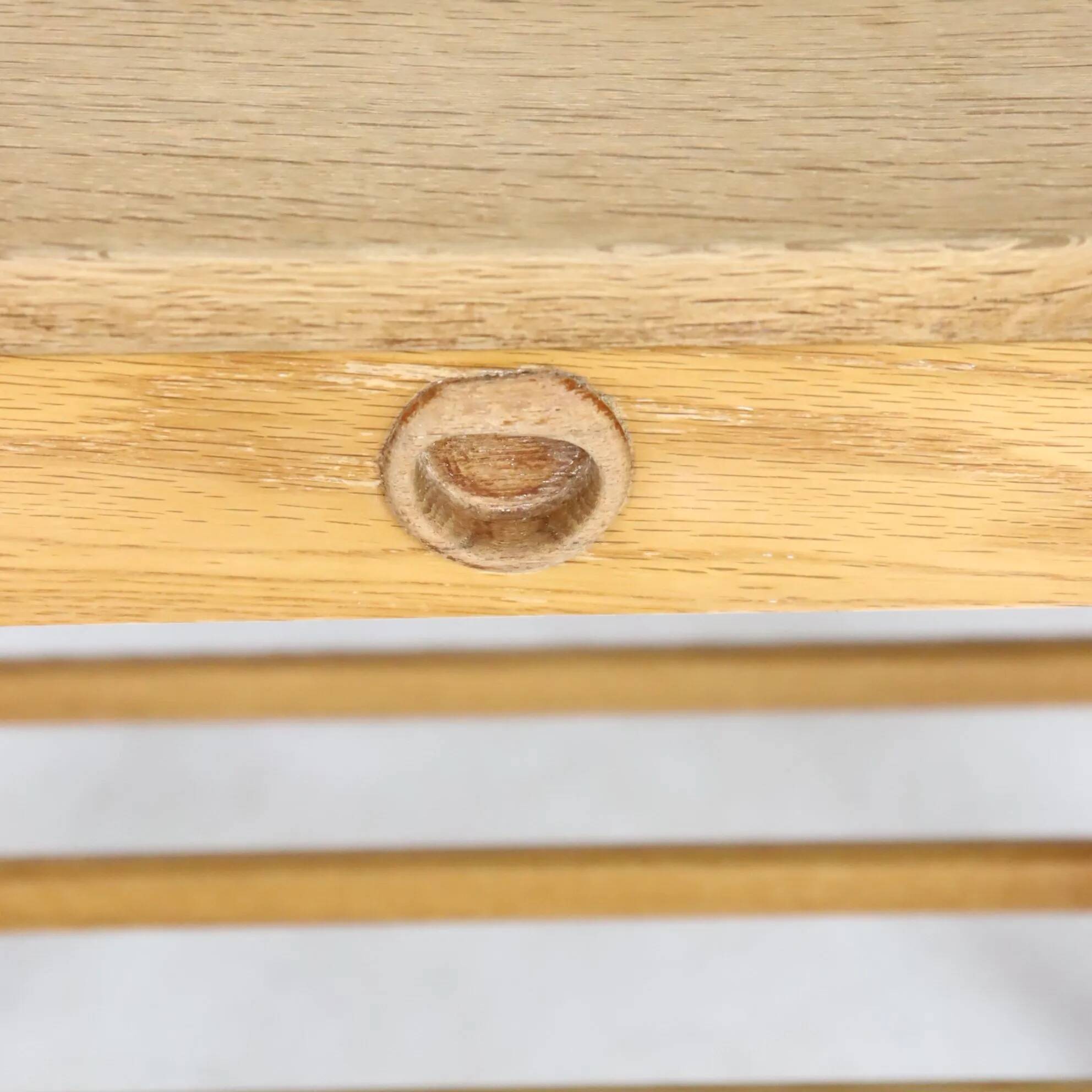 Scandinavian wooden bedside table