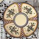 Antique Quimper Henriot earthenware cups and saucers