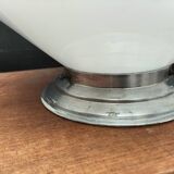 Paire de lampes opaline