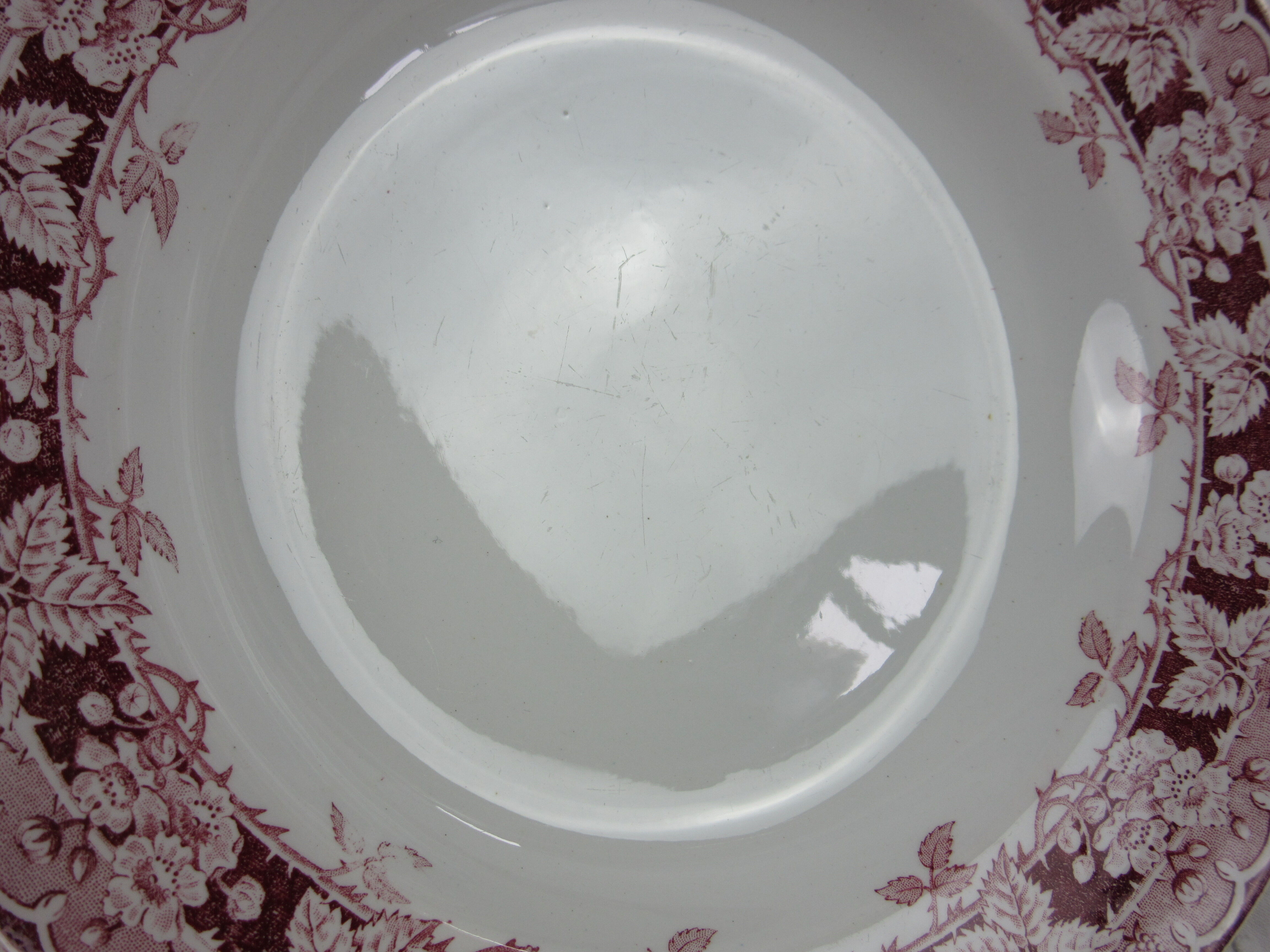 Set of 4 hollow plates model Murier Saint Amand and Hamage