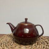 Villeroy & Boch vintage 60's complete coffee service in vitro enameled porcelain, glossy brown series