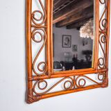 Bamboo mirror by Franco Albini for Bonacina, Italy 1960