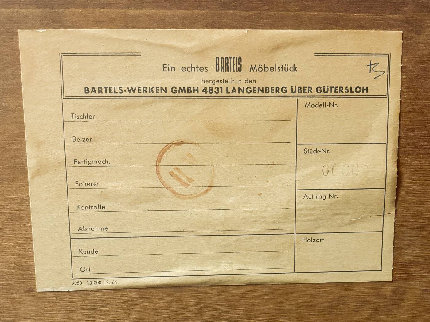 Enfilade des années 1960, Bartels, vintage