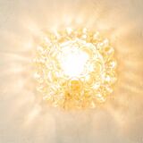 Space Age wall or ceiling lamp by Doria Leuchten, bubble glass, 1970s