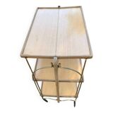 Bocado 3-tier serving trolley in blond beech