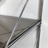 Étagère métal et verre fumé modèle Isocèle par Max Sauze