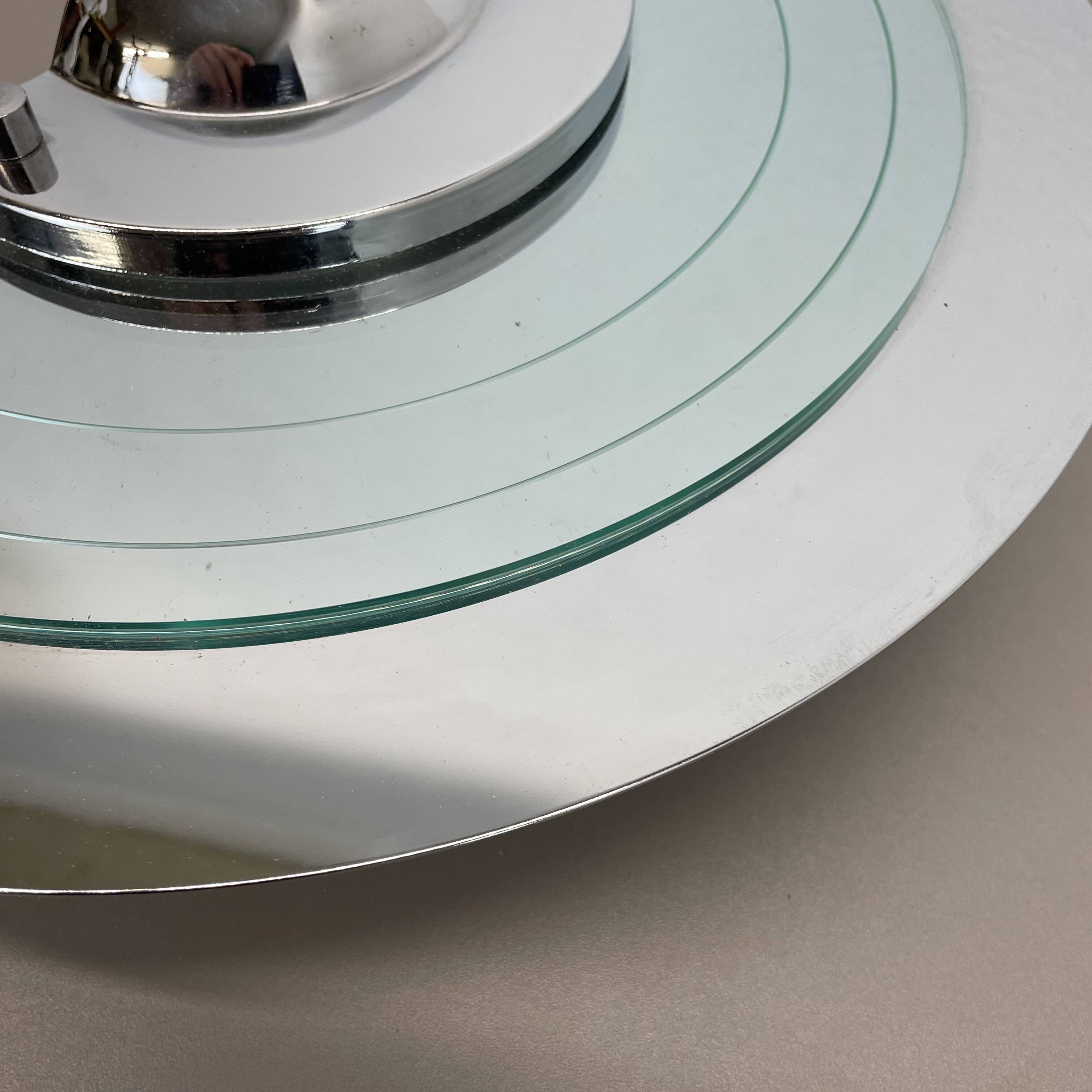 mirror glass post modern wall light by Hustadt Leuchten, 1980s