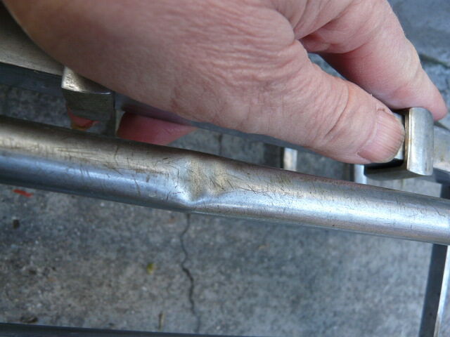 Wall coat rack / Art Deco hat in chrome metal