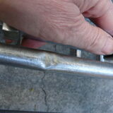 Wall coat rack / Art Deco hat in chrome metal