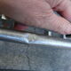 Wall coat rack / Art Deco hat in chrome metal