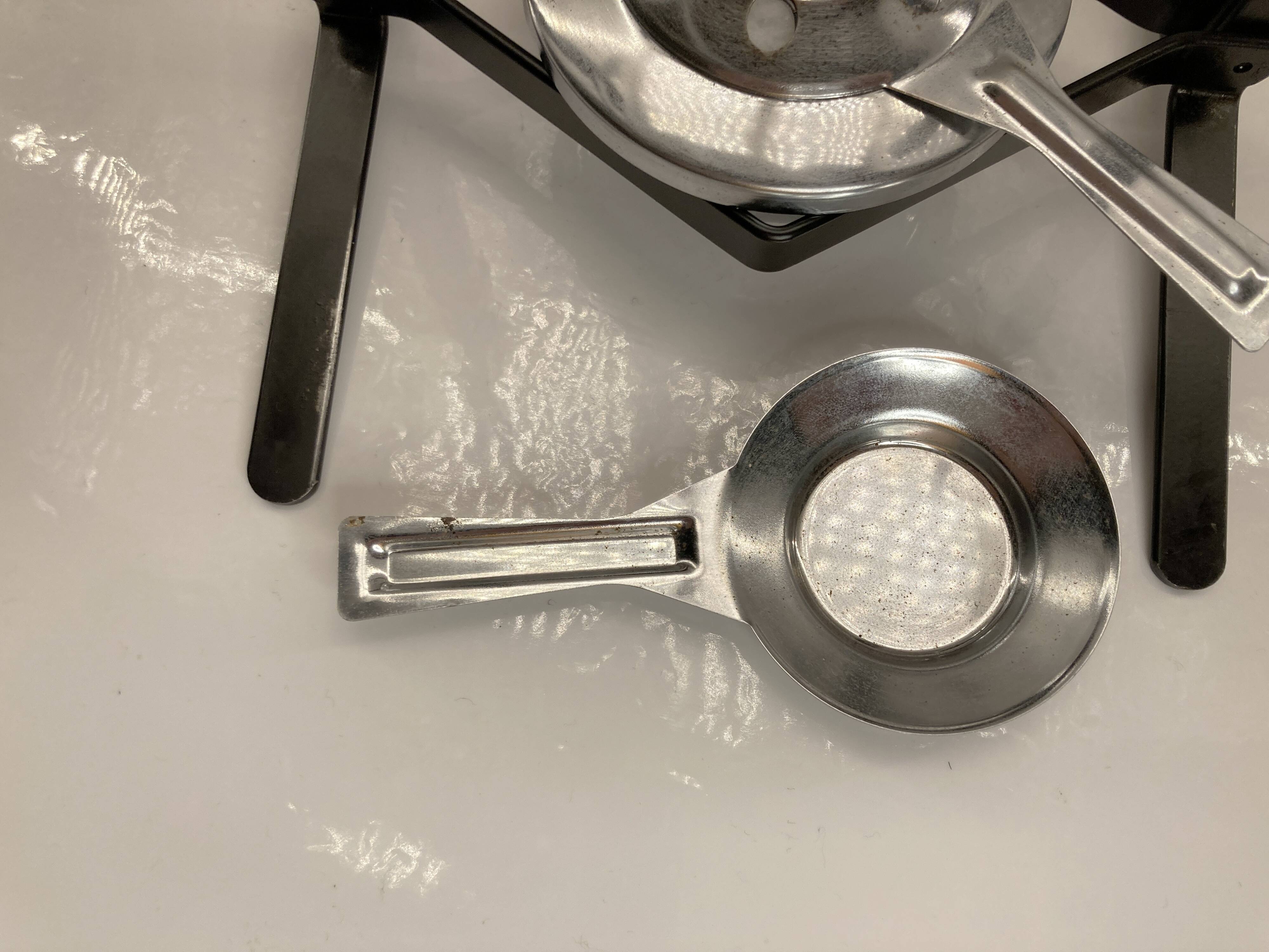 Enzo Mari for Le Creuset fondue set