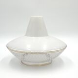 White saucer lamp