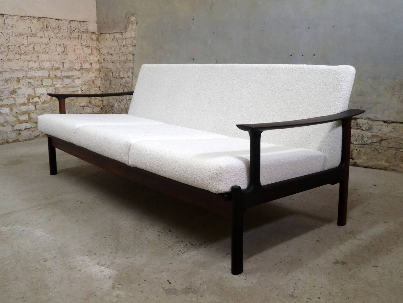 Rosewood sofa by edvard valentinsen for fraska, denmark, 1960