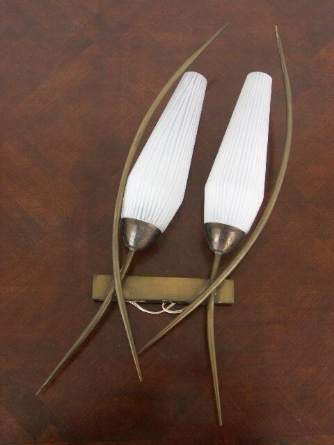 Paire d'appliques en bronze 1960