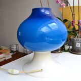 Scandinavian lamp Hans-Agne Jakobsson blue glass 60s
