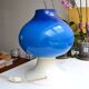 Lampe scandinave Hans-Agne Jakobsson verre bleu 60s