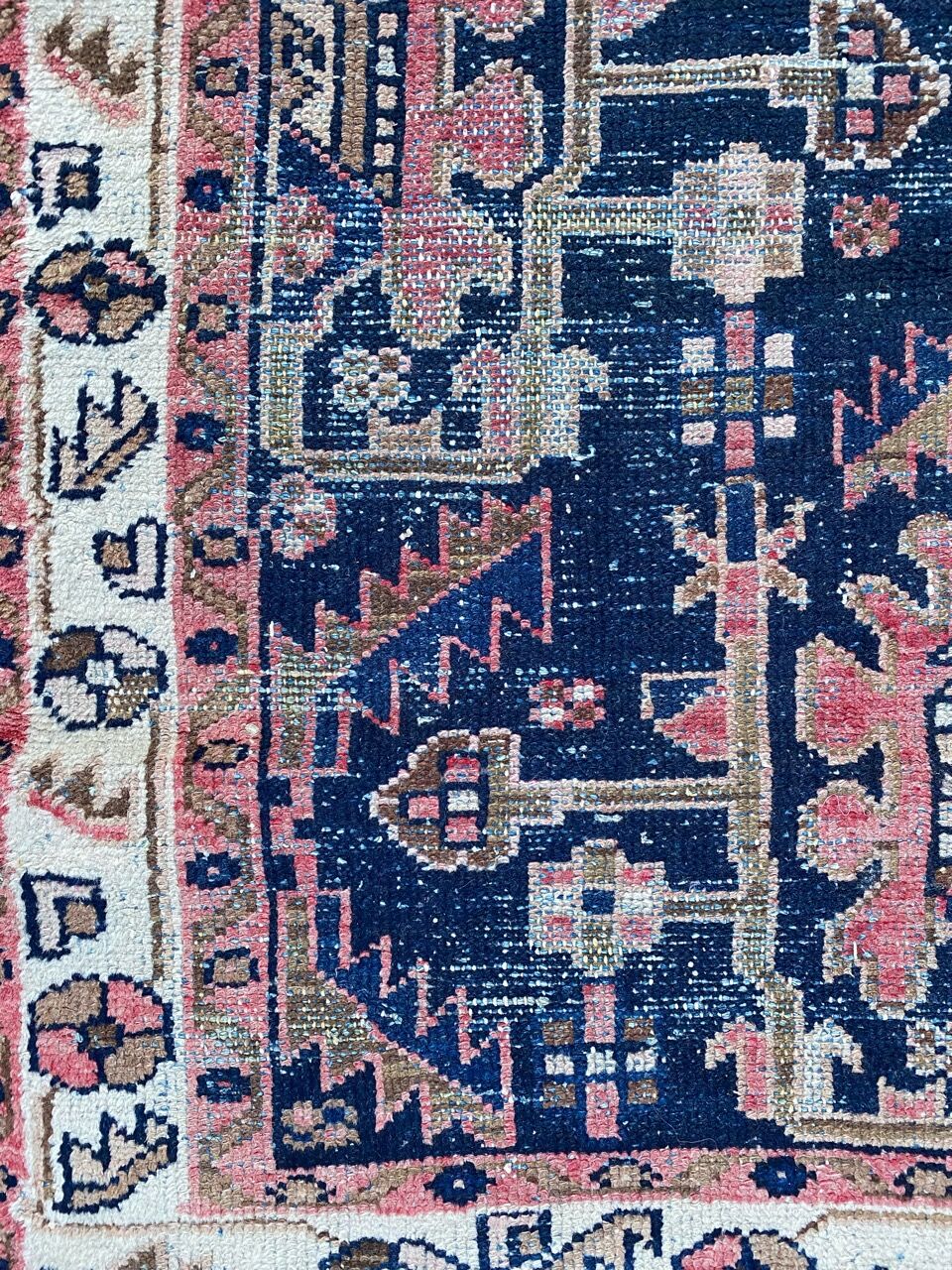 Ancient Persian carpet Hamadan handmade 94x145 cm