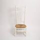 Napoleon 3 shabby white nurse chair