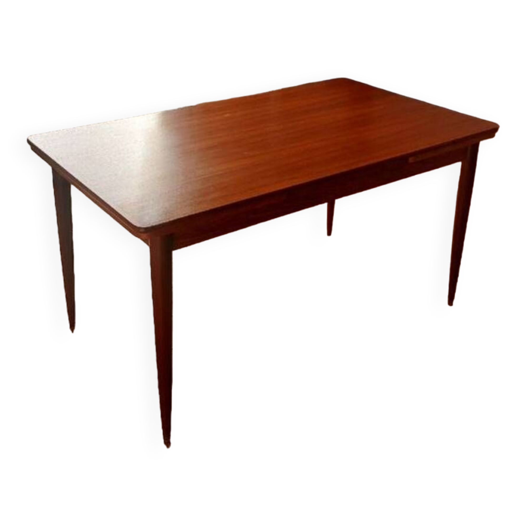 Large extendable designer dining table (seats 6 to 10), vintage, from the end of the 60s