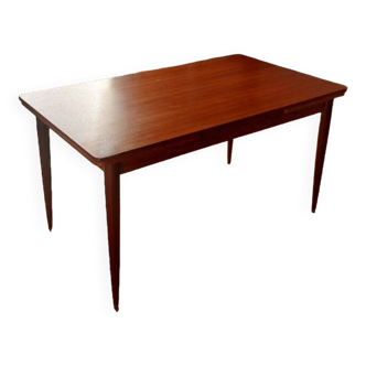 Large extendable designer table (6 to 10 people) for dining room, vintage, from the end of the 60s