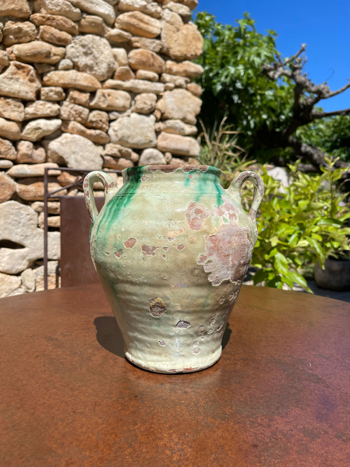 Clay pottery jar from the 1920s.