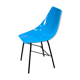 Metal and blue fiber chair by Miroslav Navratil for Vertex