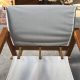 Vintage armchair by Karin Mobring from the 70s, new fabric and straps