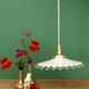 Vintage white opaline lace pendant light (OP12)