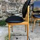 Set of 6 pegasus chairs Baumann skaï black