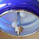 Vintage blue opalina lamp