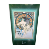 Old metal plate mucha the great masters litho art vintage decoration