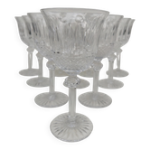 10 crystal glasses from Saint Louis, Tommy model, 15 cm.