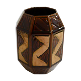 Vase St-Clement copper graphic decoration