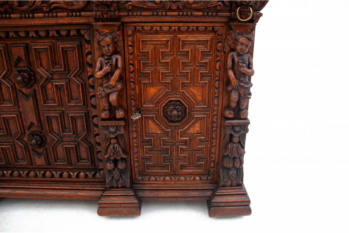 Carved buffet-chest of drawers, France, circa 1860