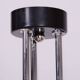 Mid-Century Chandelier in Chromed Steel and Glass by Drukov, Czech, 1970s
