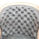 Pair of antique 'captain's" swivel office chairs