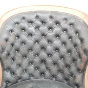 Pair of antique 'captain's" swivel office chairs