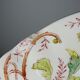 4 antique dessert plates Longchamp Daisies ironstone polychrome