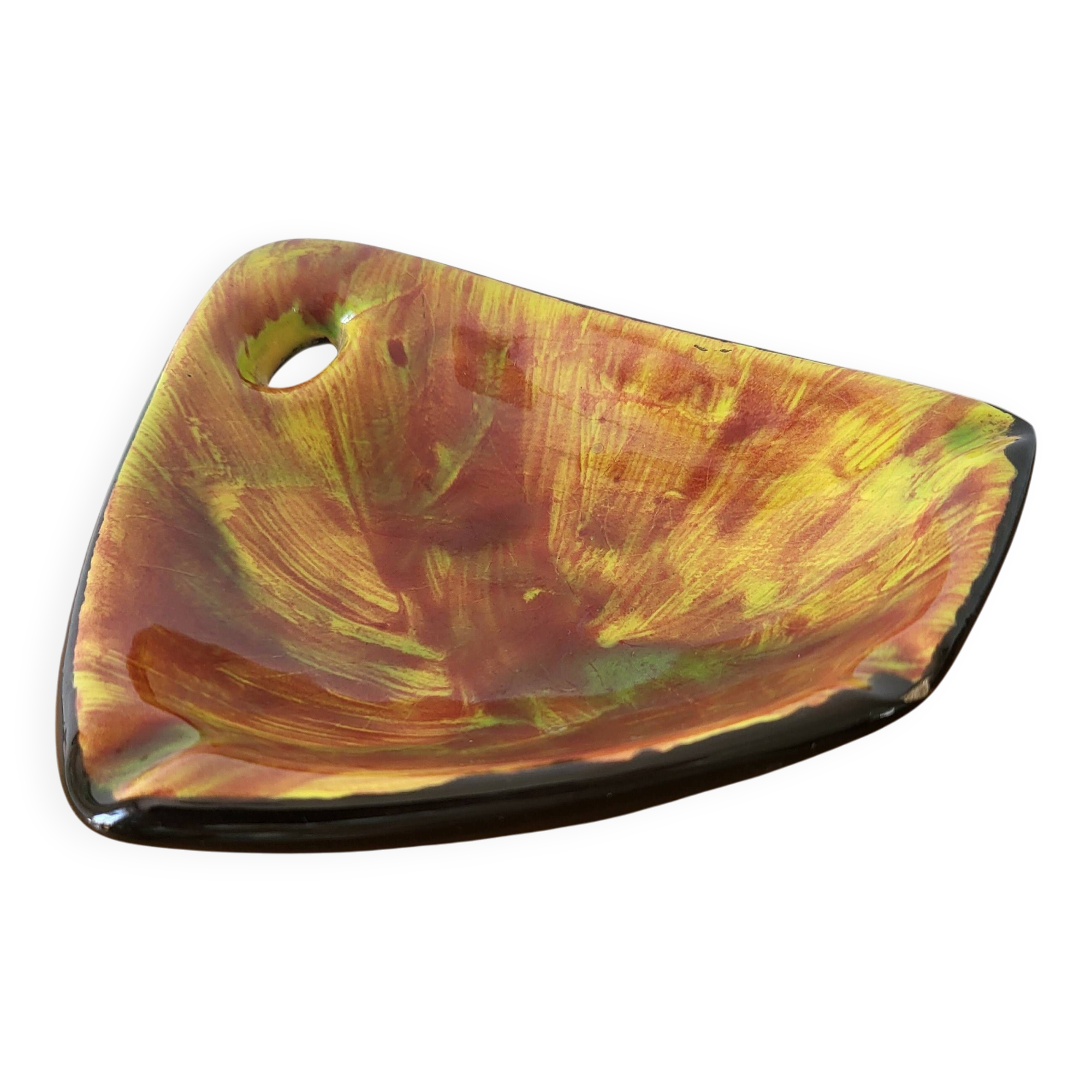 Vintage Ceramic Ashtray Pocket Tray