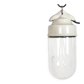 Suspension en porcelaine blanche vintage, années 1970