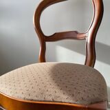 Louis Philippe Round chair with upholstered seat - Ventoux Collection