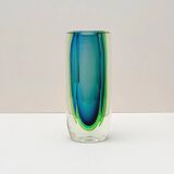Sommerso Vase - Murano blown glass, Italy 1980